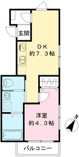 六本木ルガロ【3階】の間取り