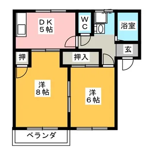メゾンフレグランス【1階】の間取り