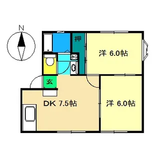 オルテンハウス B棟【2階】の間取り