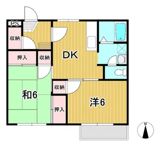 クラルテ南高野【2階】の間取り
