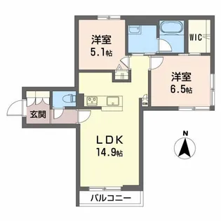 シャーメゾン英和【2階】の間取り