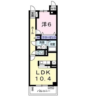ラフィーネ東野【3階】の間取り