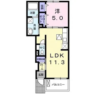 トルハルバン【1階】の間取り