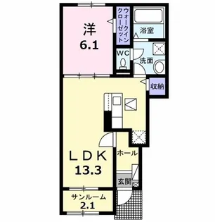 サクラーレC【1階】の間取り