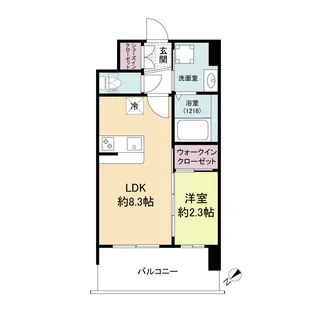 セレニテ江坂エクラ【9階】の間取り