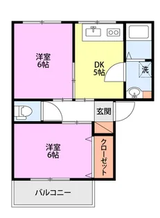 プラウド松美マンション【1階】の間取り