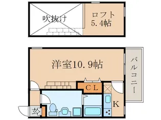 Stay Free【2階】の間取り