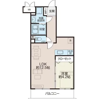 プロシード鵜の木【5階】の間取り