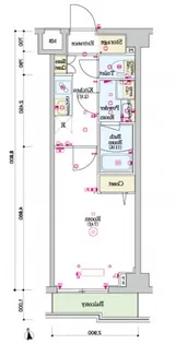 スカイコートグレース新宿中落合【1階】の間取り