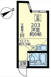ユナイト港南サイレンスター【2階】の間取り