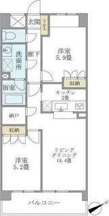 KDXレジデンス宮前平【3階】の間取り