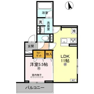 D s阿保【2階】の間取り