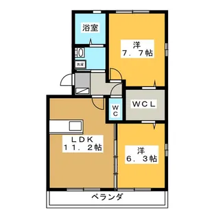 フィオーレ桜【3階】の間取り