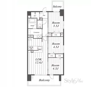 プレサンスロジェ名古屋駅SOUTH【6階】の間取り