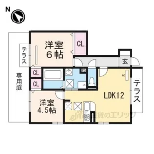 BelpinoTerasho【1階】の間取り