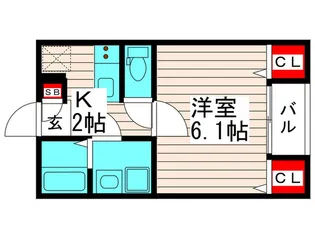 Willish西新井【3階】の間取り
