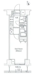 CAVANA北参道【4階】の間取り
