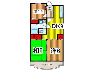 ノーブルクレイン【2階】の間取り