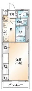 ハビテ清瀬【1階】の間取り