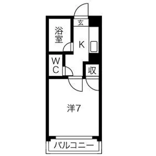 コーポK【1階】の間取り