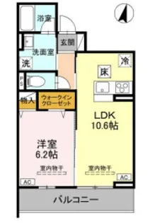 TORISIAS ゆいの杜6丁目 E棟【1階】の間取り
