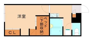 レオパレス南小倉【1階】の間取り