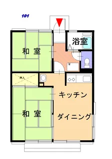 メゾンクノ【1階】の間取り