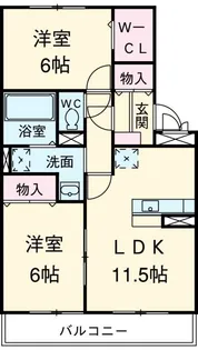 グランドソレイユA棟【2階】の間取り