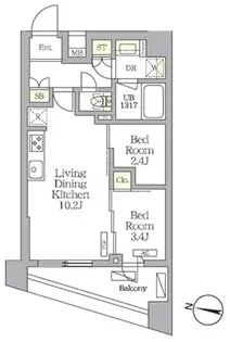 NOGATA RESIDENCE【1階】の間取り