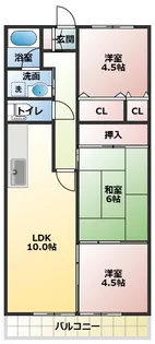 ボナールタカシ【4階】の間取り