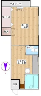 コーポ三起【2階】の間取り