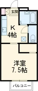 マルニヤコーポII【1階】の間取り