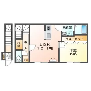 Mハイツ東町13【2階】の間取り