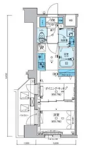 リヴシティ横濱新川町弐番館【6階】の間取り