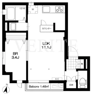 ルナ池ノ上II【2階】の間取り