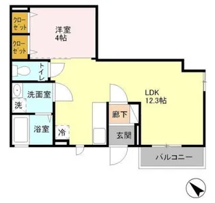 ロイヤルコート【1階】の間取り