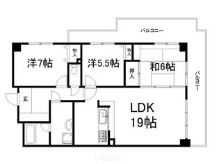 ライオンズマンション京都淀第2【4階】の間取り
