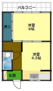 パンダ港町【3階】の間取り