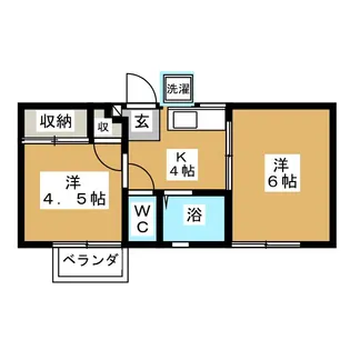 平成ハイツ【1階】の間取り