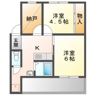 ドミールサニー緑町【4階】の間取り