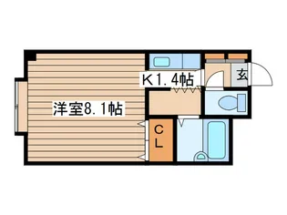 レオヒルズ22【5階】の間取り