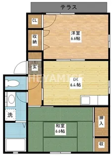 ヴィラ清泉 C棟【1階】の間取り