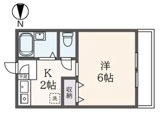 キューブ下北沢【1階】の間取り
