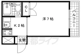フォンティーヌ【3階】の間取り