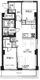 メイゾン牛込【8階】の間取り