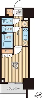 クロスレジデンス蒲田II【6階】の間取り