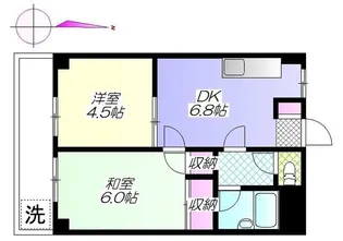 グランダー60ニレイ【3階】の間取り