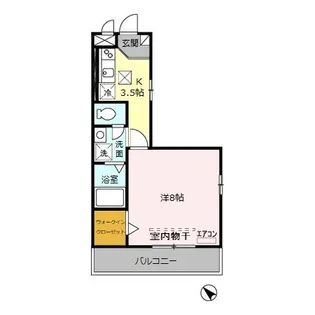 エリタージュ II【1階】の間取り