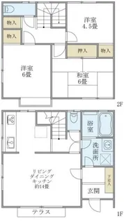 貫井陽光テラス【1階】の間取り
