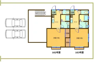 サウザンド・ツリー【1階】の間取り